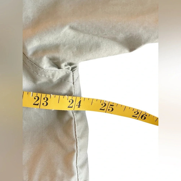 London Fog Light Green Women’s Trench Coat Detachable Hood Medium Raincoat Long - Picture 5 of 12